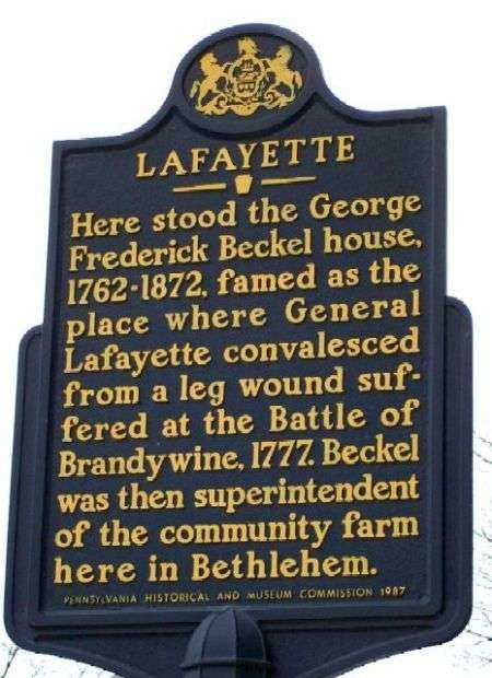 LAFAYETTE REVOLUTIONARY WAR MEMORIAL MARKER