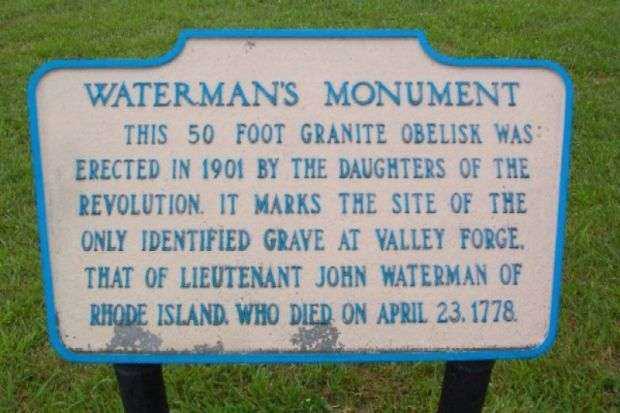WATERMAN’S MONUMENT PLAQUE