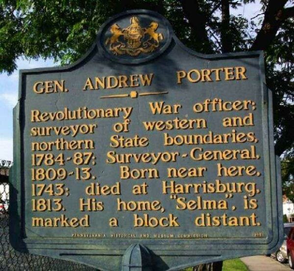 GEN. ANDREW PORTER REVOLUTIONARY SOLDIER WAR MEMORIAL MARKER