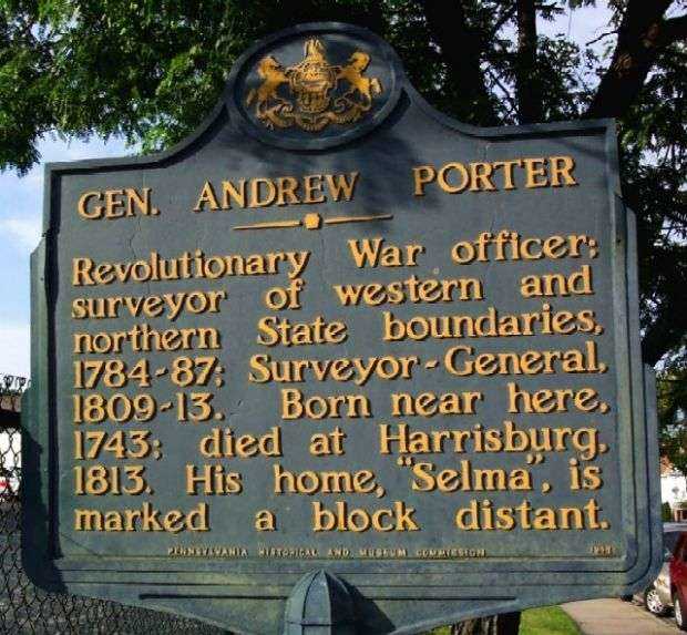 GEN. ANDREW PORTER REVOLUTIONARY SOLDIER WAR MEMORIAL MARKER