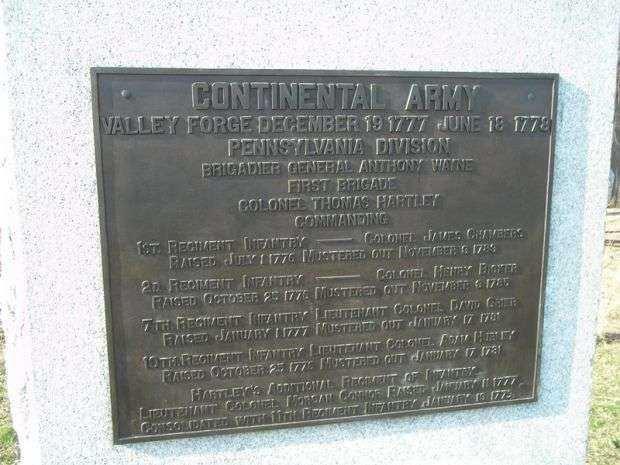 CONTINENTAL ARMY, PENNSYLVANIA DIVISION WAR MEMORIAL