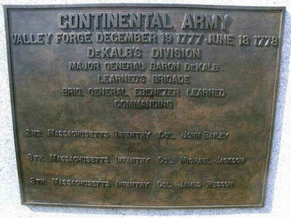 CONTINENTAL ARMY, DEKALB’S DIVISION, LEARNED’S BRIGADE WAR MEMORIAL