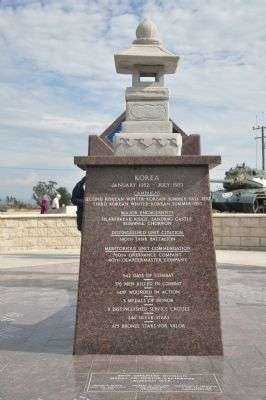 40TH INFANTRY DIVISION KOREAN WAR MEMORIAL