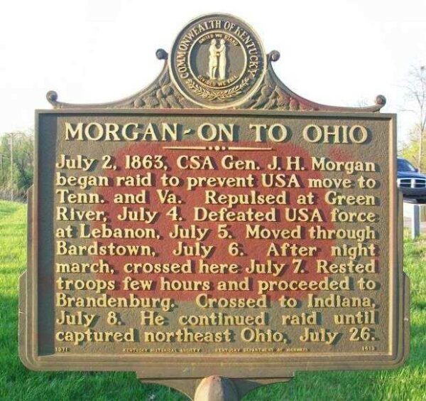 MORGAN-ON TO OHIO WAR MEMORIAL MARKER