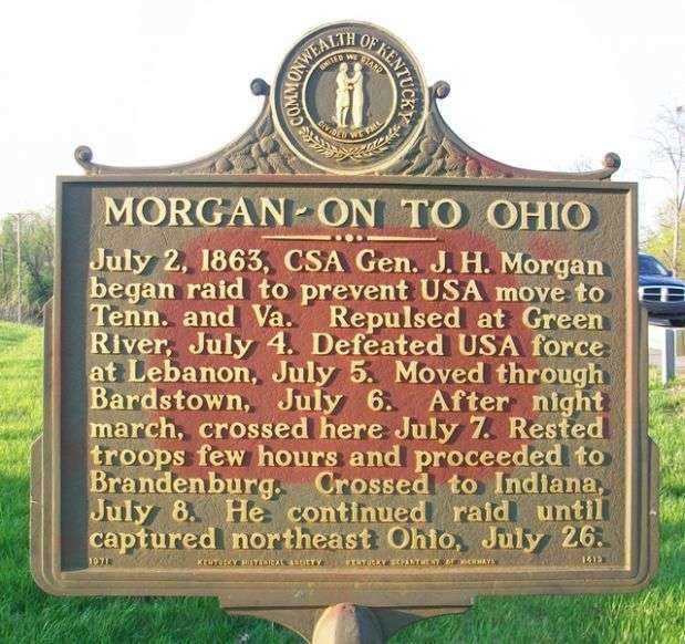 MORGAN-ON TO OHIO WAR MEMORIAL MARKER