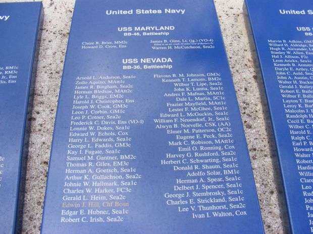 UNITED STATES NAVY, USS MARYLAND WAR MEMORIAL PLAQUE