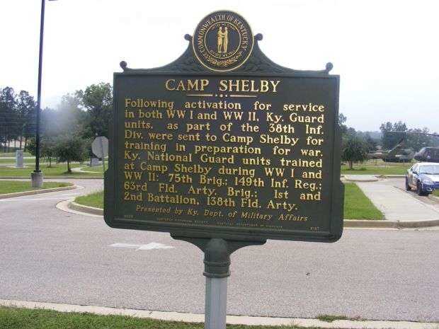 CAMP SHELBY WAR MEMORIAL MARKER