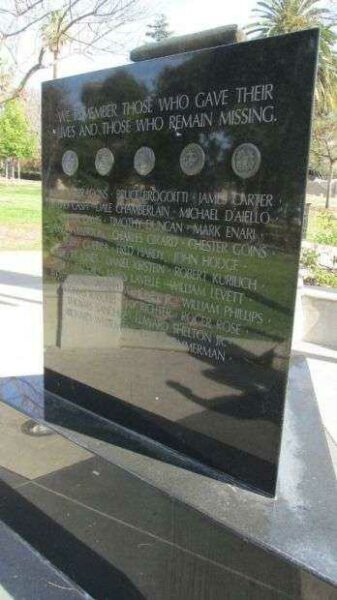 CITY OF PASADENA VIETNAM VETERANS MEMORIAL SIDE B
