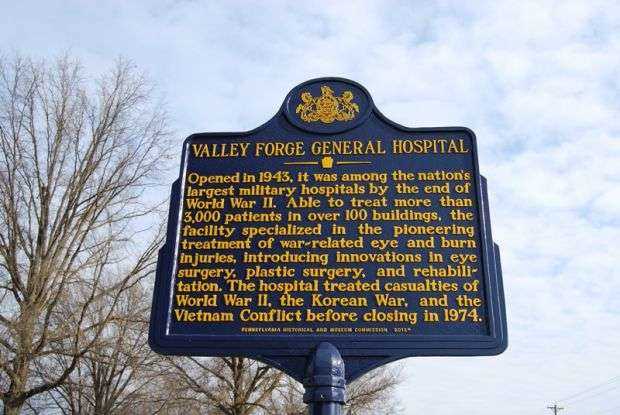 VALLEY FORGE GENERAL HOSPITAL MEMORIAL MARKER