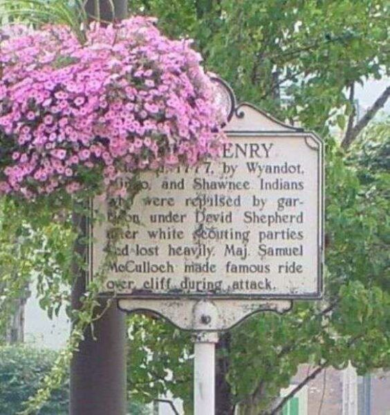FORT HENRY REVOLUTIONARY WAR MEMORIAL MARKER FRONT
