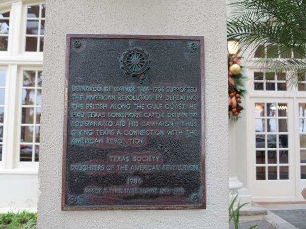BERNARD DE GALVEZ REVOLUTIONARY SOLDIER MEMORIAL PLAQUE