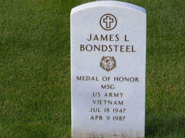MSG JAMES L. BONDSTEEL MEDAL OF HONOR GRAVESTONE