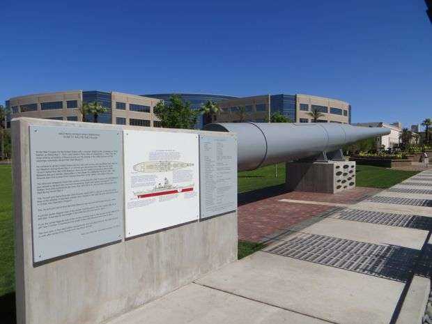 ARIZONA WORLD WAR II MEMORIAL USS MISSOURI 16-INCH GUN