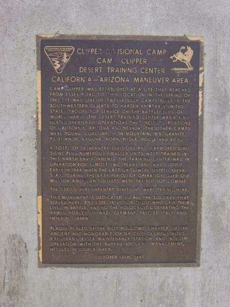 CLIPPER DIVISIONAL CAMP WAR MEMORIAL