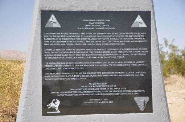 COXCOMB DIVISIONAL CAMP WAR MEMORIAL