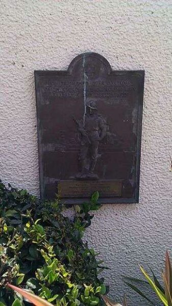 LONG BEACH SPANISH-AMERICAN WAR MEMORIAL PLAQUE