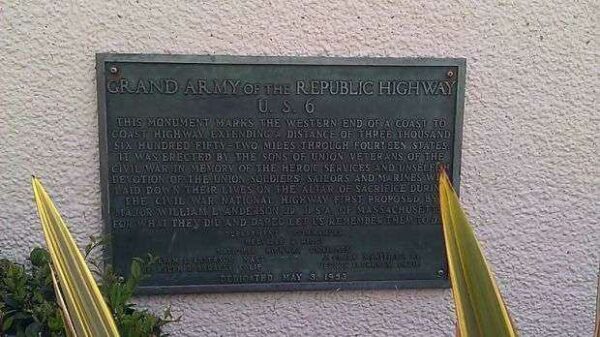 GRAND ARMY OF THE REPUBLIC HIGHWAY MEMORIAL PLAQUE