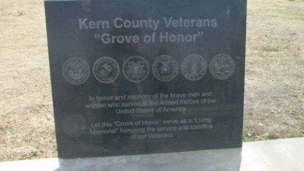 KERN COUNTY VETERANS “GROVE OF HONOR” MEMORIAL STONE