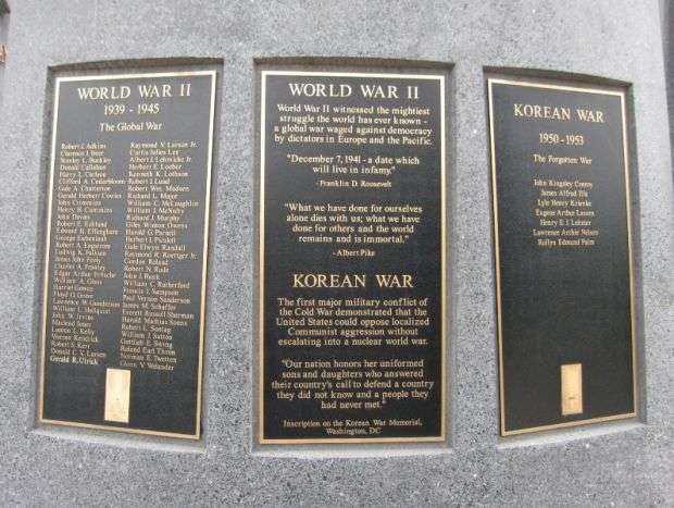 STILLWATER VETERANS MEMORIAL PLAQUE C