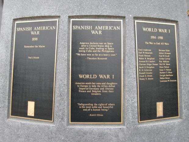 STILLWATER VETERANS MEMORIAL PLAQUE B