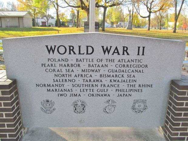 WACONIA WORLD WAR II MEMORIAL BACK