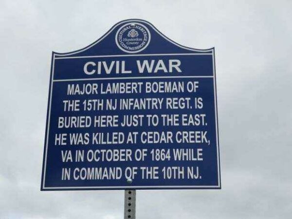 CIVIL WAR MAJOR LAMBERT BOEMAN MEMORIAL MARKER