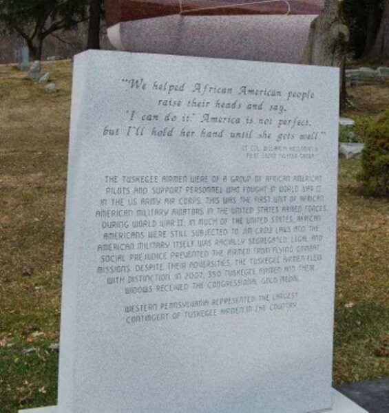 TUSKEGEE AIRMEN OF WESTERN PENNSYLVANIA MEMORIAL NARRATIVE
