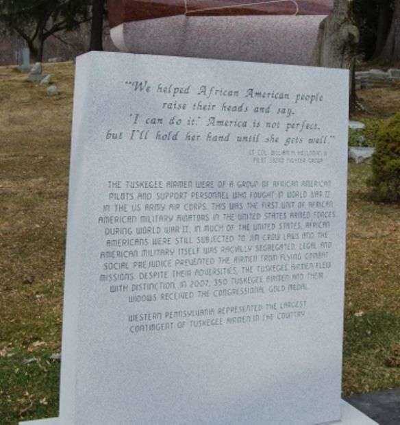 TUSKEGEE AIRMEN OF WESTERN PENNSYLVANIA MEMORIAL NARRATIVE
