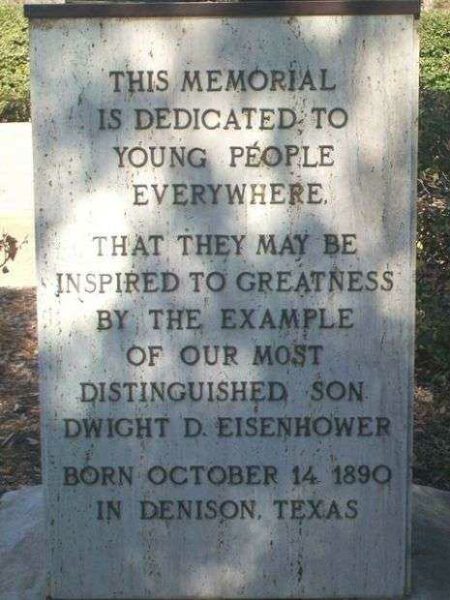 DWIGHT DAVID EISENHOWER MEMORIAL STATUE DEDICATION