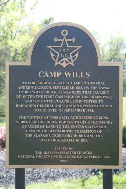 CAMP WILLS WAR MEMORIAL MARKER