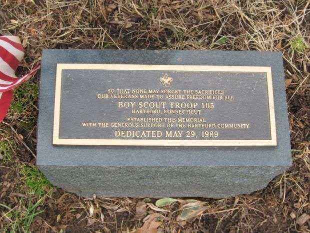 BOY SCOUT TROOP 105 VETERANS MEMORIAL PLAQUE