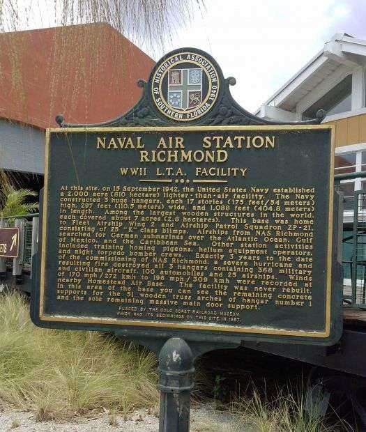 NAVAL AIR STATION RICHMOND WAR MEMORIAL MARKER