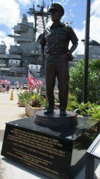 FLEET ADMIRAL CHESTER W. NIMITZ USN STATUE