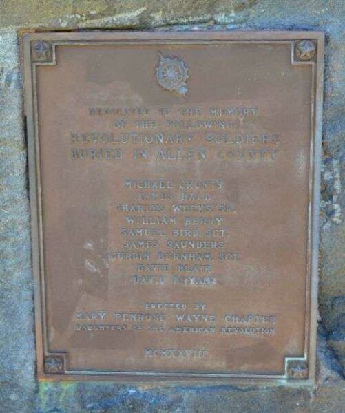 ALLEN COUNTY REVOLUTIONARY WAR MEMORIAL