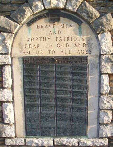 MOUNT HOPE CEMETERY WAR VETERANS MEMORIAL PLAQUE II