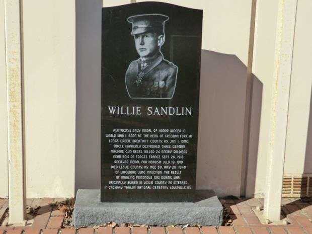 WILLIE SANDLIN MEDAL OF HONOR MEMORIAL