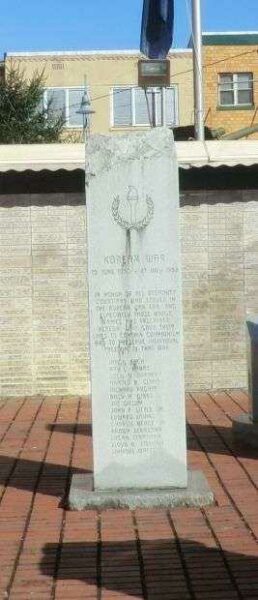 BREATHITT COUNTY KOREAN WAR MEMORIAL