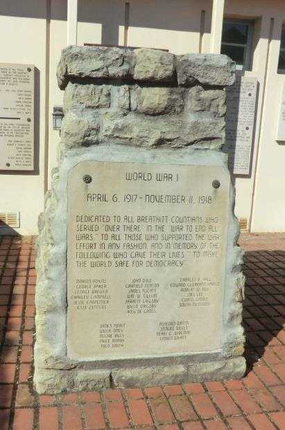 BREATHITT COUNTY WORLD WAR I MEMORIAL