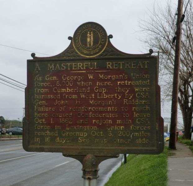 A MASTERFUL RETREAT WAR MEMORIAL MARKER