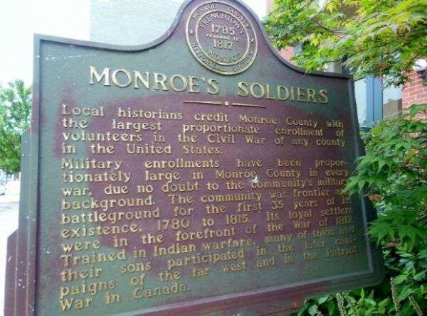MONROE’S SOLDIERS WAR MEMORIAL MARKER