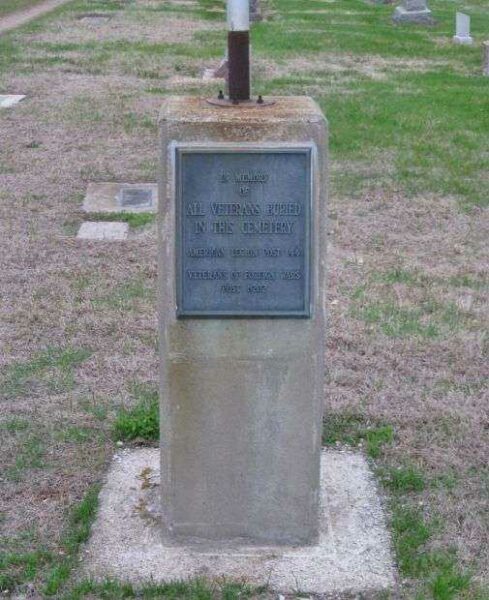 SAINTS PETER AND PAUL CEMETERY VETERANS MEMORIAL FLAGPOLE PLAQUE