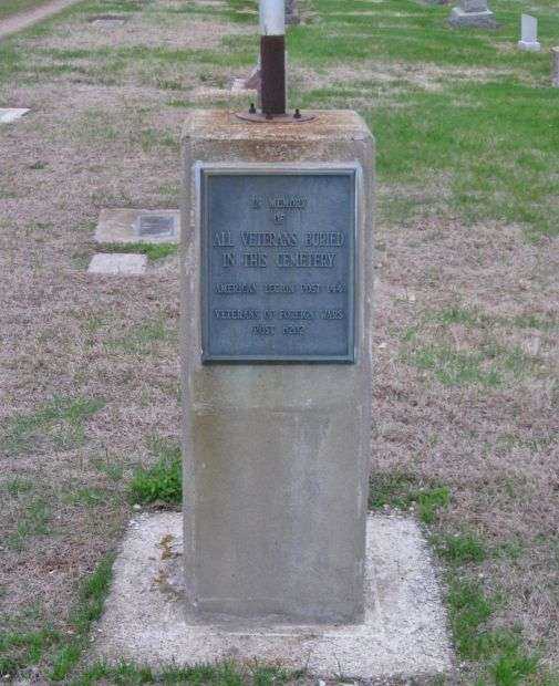 SAINTS PETER AND PAUL CEMETERY VETERANS MEMORIAL FLAGPOLE PLAQUE