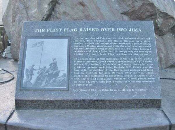 THE FIRST FLAG RAISING OVER IWO JIMA MEMORIAL NARRATIVE