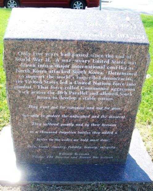 MEMORIAL PARK KOREAN WAR MEMORIAL NARRATIVE