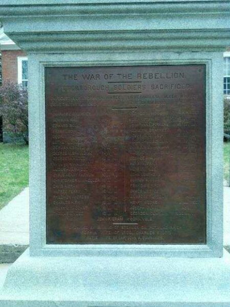 PETERBOROUGH CIVIL WAR MEMORIAL PLAQUE