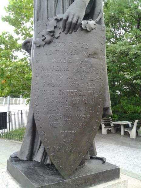 WINFIELD WORLD WAR I MEMORIAL SHIELD
