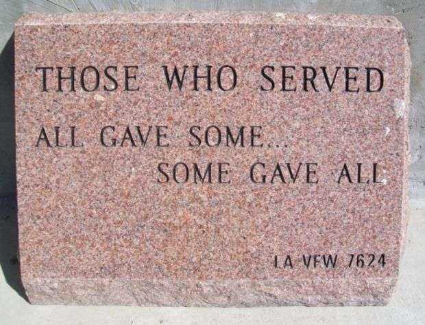 CHECOTAH VETERANS MEMORIAL DEDICATION STONE