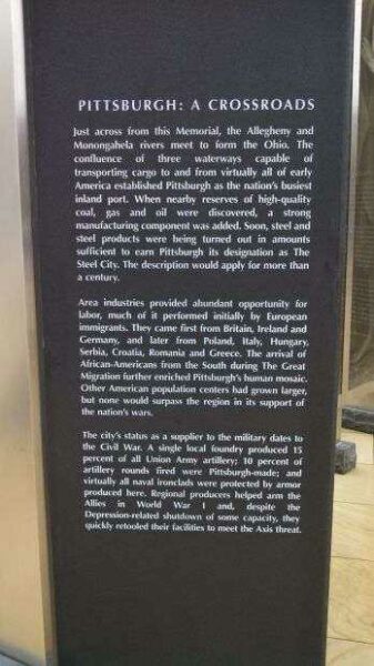 SOUTHWESTERN PENNSYLVANIA WORLD WAR II MEMORIAL PLAQUE W