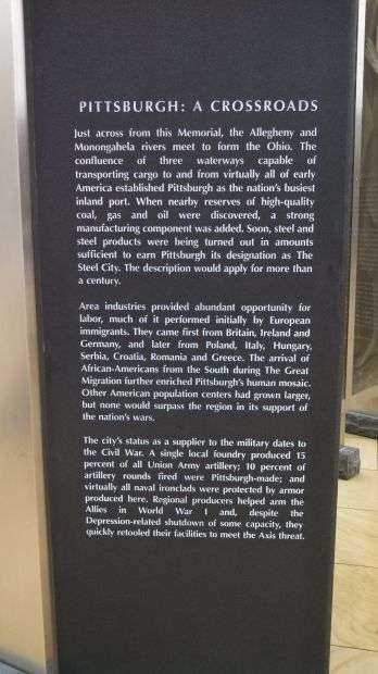 SOUTHWESTERN PENNSYLVANIA WORLD WAR II MEMORIAL PLAQUE W