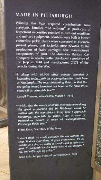 SOUTHWESTERN PENNSYLVANIA WORLD WAR II MEMORIAL PLAQUE T